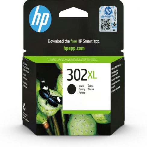 Cartouche d'encre HP 302XL - F6U68AE - noir - l'unité