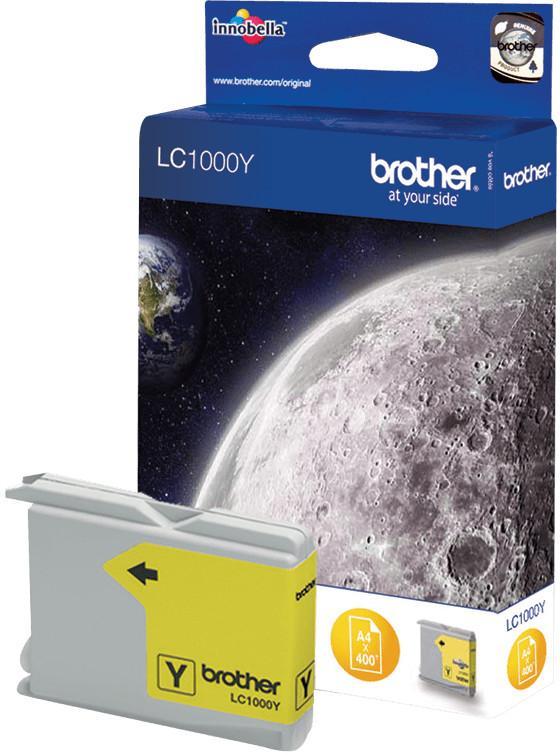 Cartouche d'encre Brother LC1000Y - jaune - l'unité