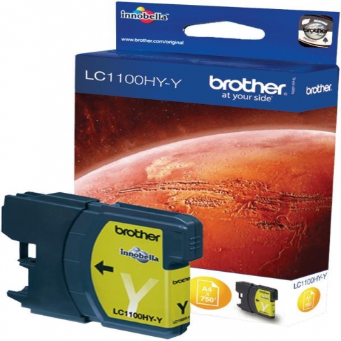 Cartouche d'encre Brother LC1100HYY - jaune - l'unité