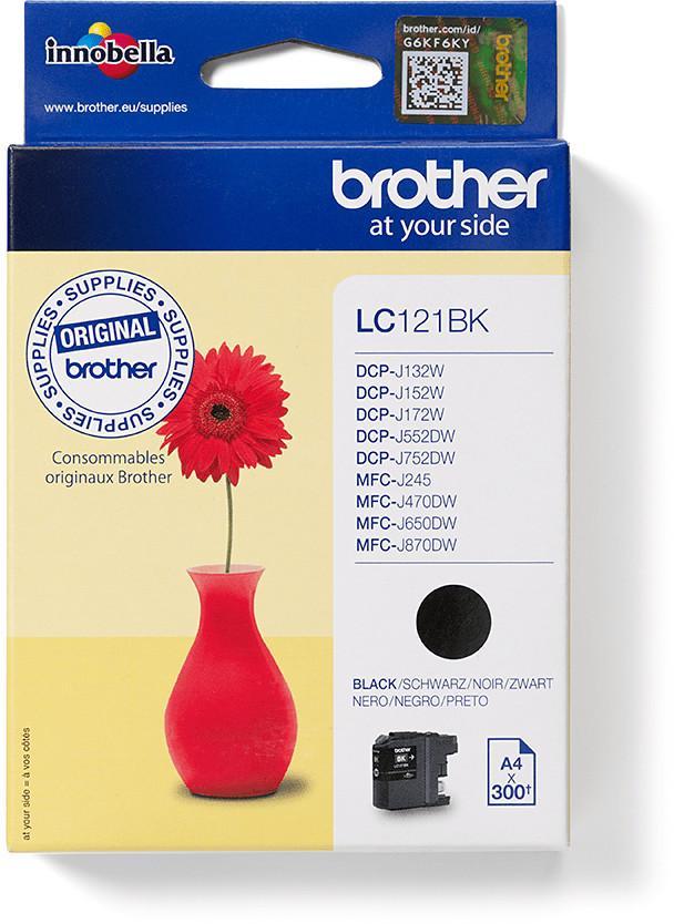 Cartouche d'encre Brother LC121BK - noir - l'unité