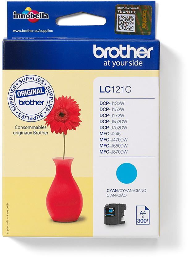 Cartouche d'encre Brother LC121C - cyan - l'unité