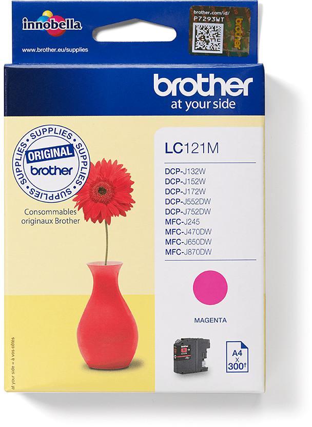 Cartouche d'encre Brother LC121M - magenta - l'unité