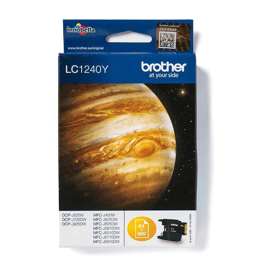 Cartouche d'encre Brother LC1240Y - jaune - l'unité