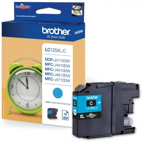 Cartouche d'encre Brother LC-125XLC - cyan - l'unité