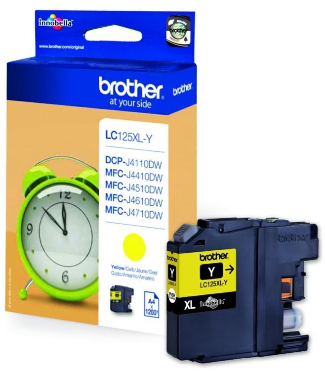 Cartouche d'encre Brother LC-125XLY - jaune - l'unité
