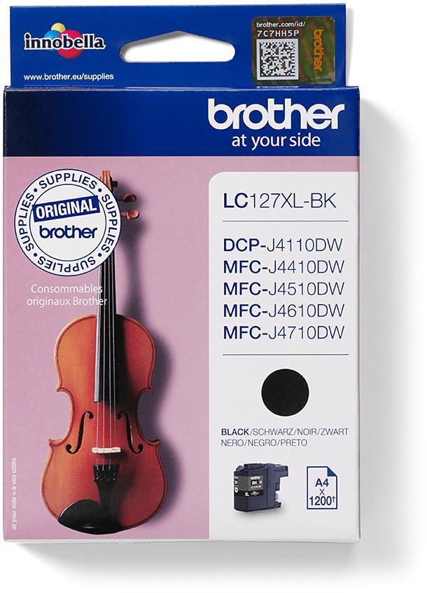 Cartouche d'encre Brother LC127XLBK - noir - l'unité
