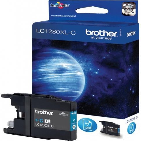 Cartouche d'encre Brother LC1280XLC - cyan - l'unité
