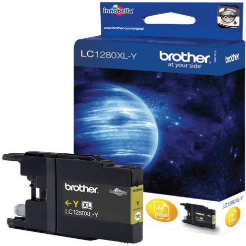 Cartouche d'encre Brother LC1280XLY - jaune - l'unité