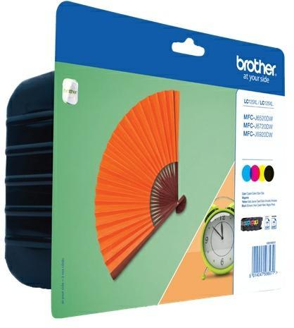 Cartouche d'encre Brother LC129XLVALBP - noir et 3 couleurs - le pack