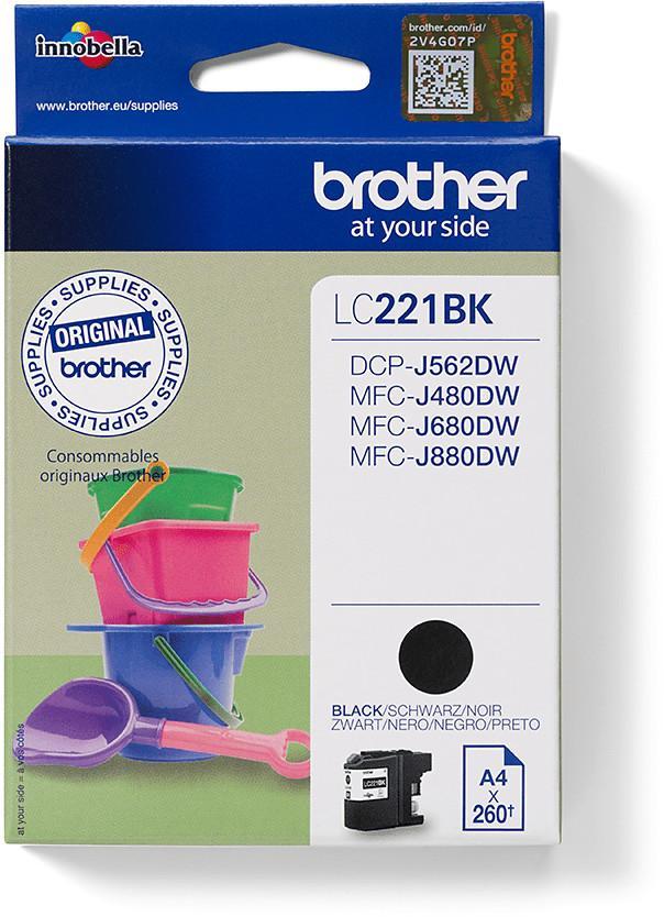 Cartouche d'encre Brother - LC221BK - noir - l'unité