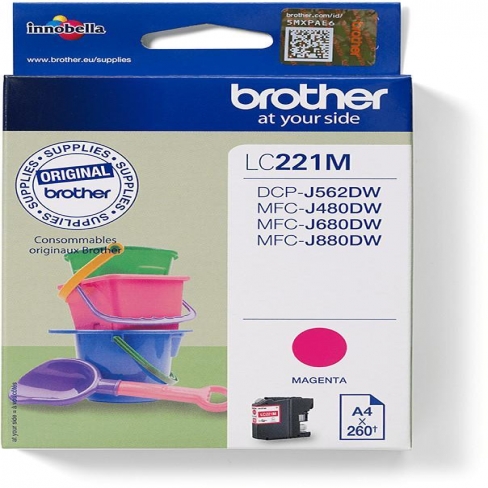 Cartouche d'encre Brother - LC221M - magenta - l'unité