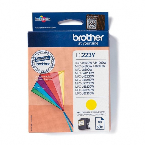 Cartouche d'encre Brother - LC223Y - jaune - l'unité