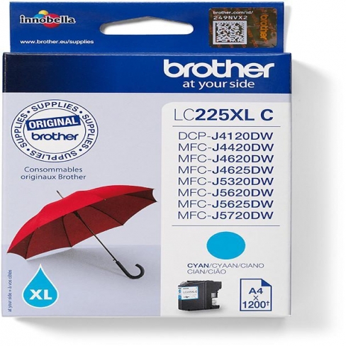 Cartouche d'encre Brother - LC225XLC - cyan - l'unité