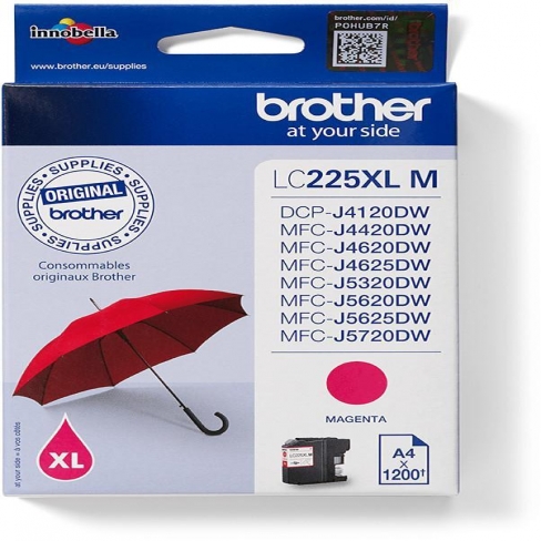 Cartouche d'encre Brother - LC225XLM - magenta - l'unité