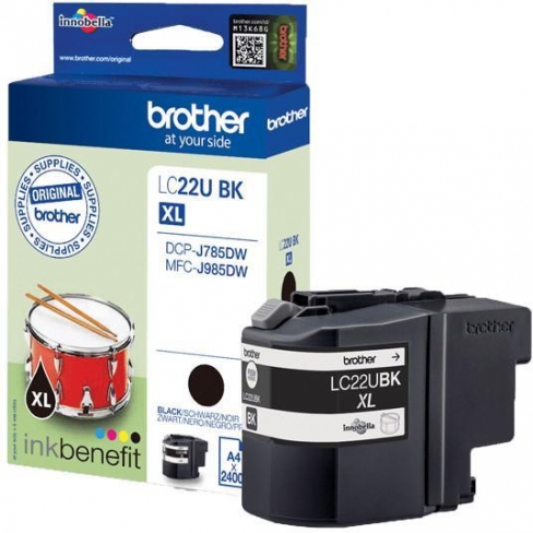 Cartouche d'encre Brother - LC22UBK - noir - l'unité