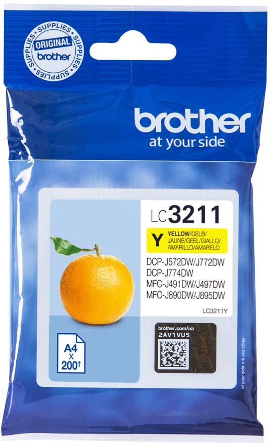 Cartouche d'encre Brother - LC3211Y - jaune - l'unité