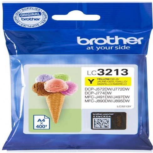 Cartouche d'encre Brother - LC3213Y - jaune - l'unité