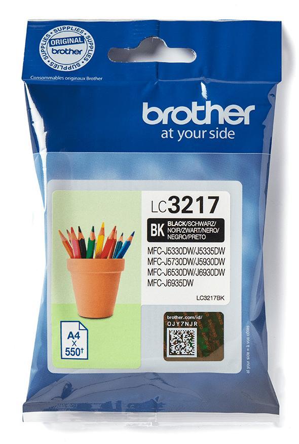 Cartouche d'encre Brother LC3217BK - noir - l'unité
