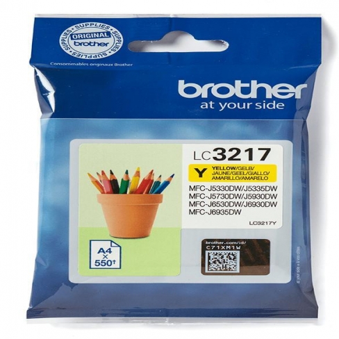 Cartouche d'encre Brother LC3217Y - jaune - l'unité
