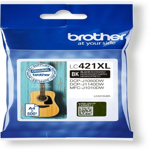 Cartouche jet d'encre Brother LC421XLBK Noir - l'unité - Grande capacité