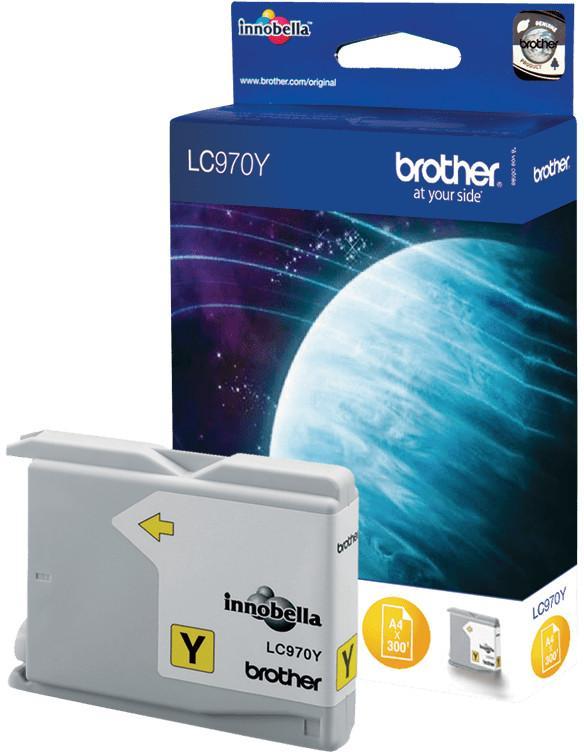 Cartouche d'encre Brother LC970Y - jaune - l'unité
