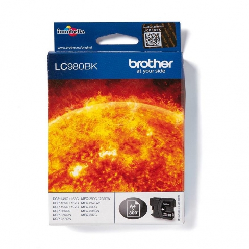 Cartouche d'encre Brother LC980BK - noir - l'unité