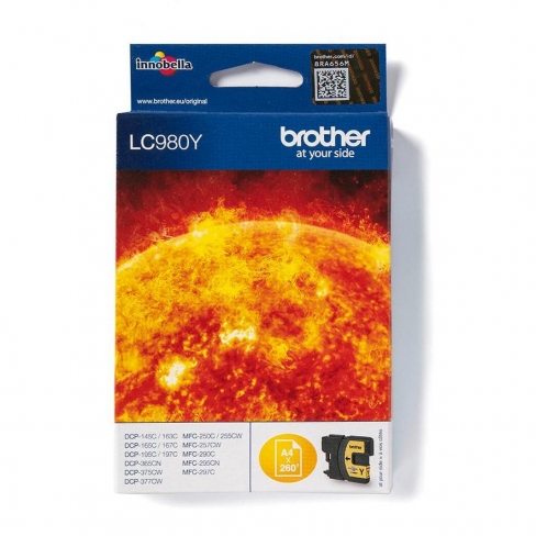Cartouche d'encre Brother LC980Y - jaune - l'unité