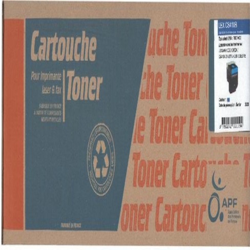 Toner compatible remanufacturé Lexmark70C2HC0 Cyan - l'unité