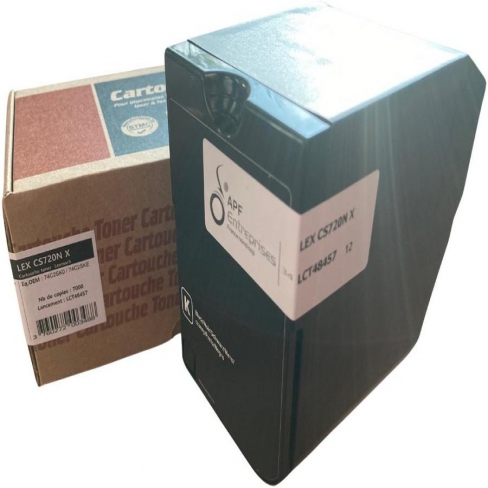 Toner compatible remanufacturé Lexmark 74C2SK0 Noir - l'unité