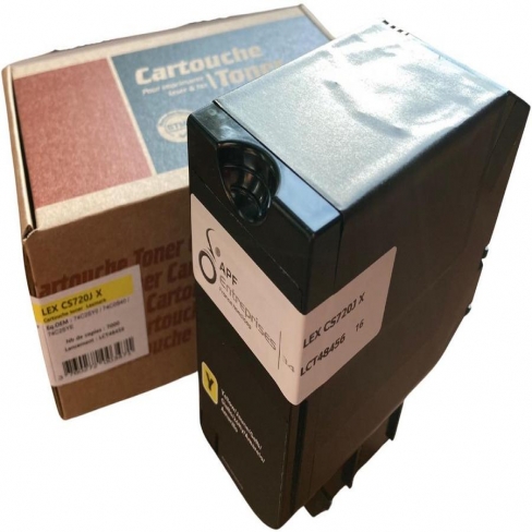 Toner compatible remanufacturé Lexmark 74C2SY0 Jaune - l'unité