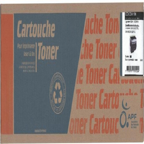 Toner laser compatible remanufacturé Lexmark 80C20K0 noir - l'unité
