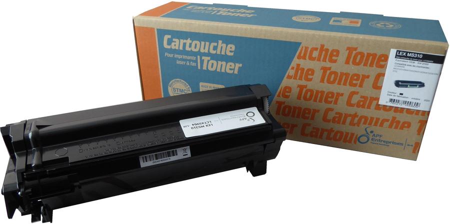 Toner laser compatible remanufacturé Lexmark 50F2H0E noir - l'unité