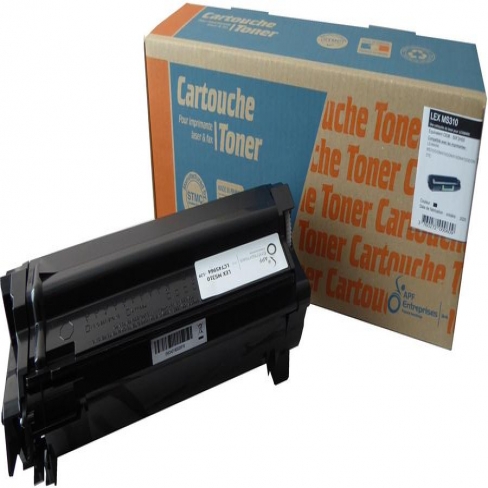 Toner laser compatible remanufacturé Lexmark 50F2H0E noir - l'unité