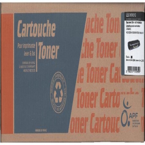 Toner compatible remanufacturé Lexmark 60F2H0E Noir - l'unité