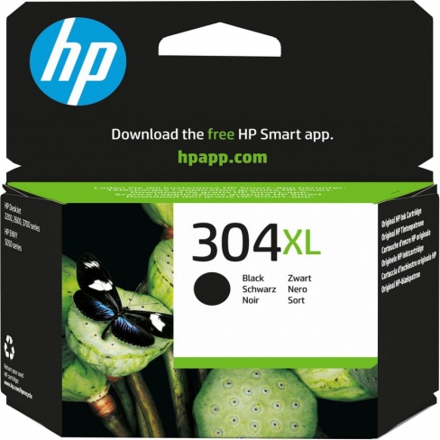 Cartouche XL HP 304 - N9K08AE - noir - l'unité