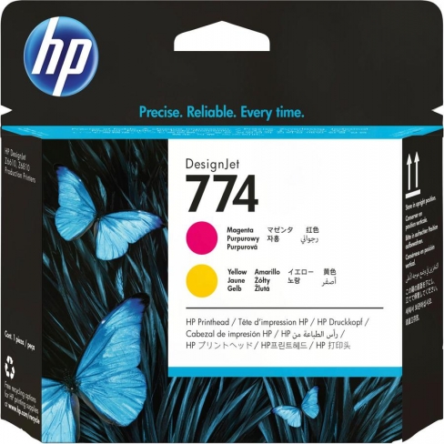Tête d'impression HP 774 P2V99A - magenta et jaune marque - l'unité