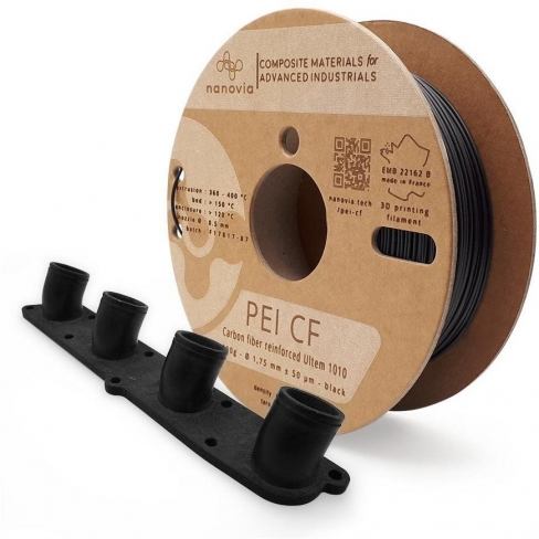 Filament 3 D PEI CF Ultem 1010 Nanovia - 1,75 mm - noir - 2 kg - l'unité