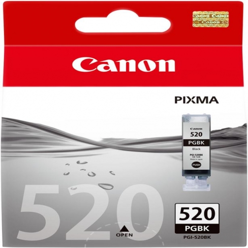 Cartouche d'encre Canon PGI520BK - 2932B001 - noir pigmenté - l'unité
