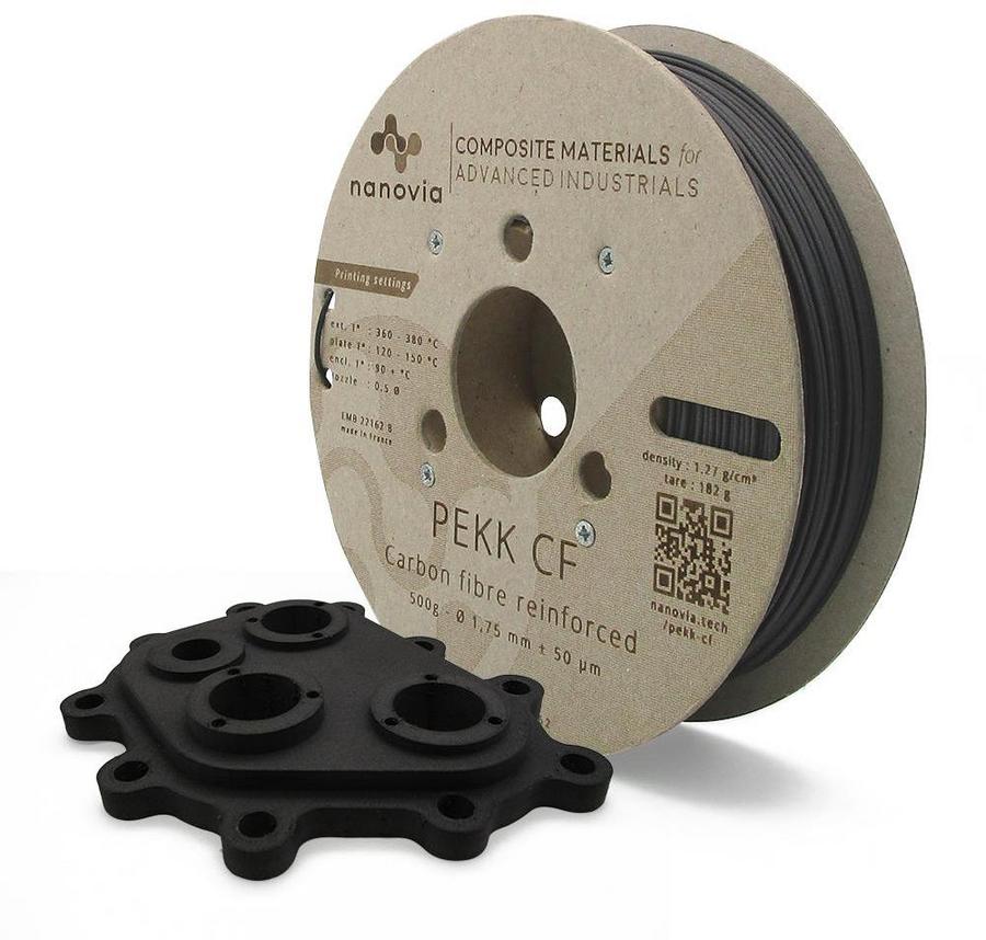 Filament 3 D PEKK-A CF Nanovia - 1,75 mm - noir - 2 kg - l'unité