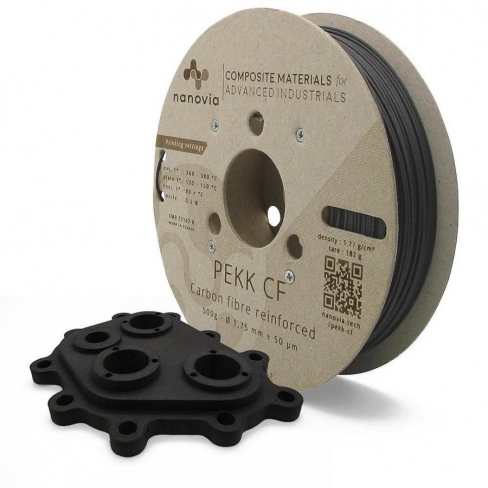 Filament 3 D PEKK-A CF Nanovia - 1,75 mm - noir - 2 kg - l'unité