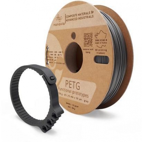 Filament 3 D PLA EF 3D850 Nanovia - 1,75 mm - gris - 0,750 kg - l'unité