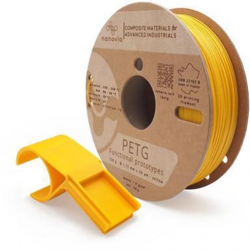 Filament 3 D PLA EF 3D850 Nanovia - 1,75 mm - jaune - 0,750 kg - l'unité