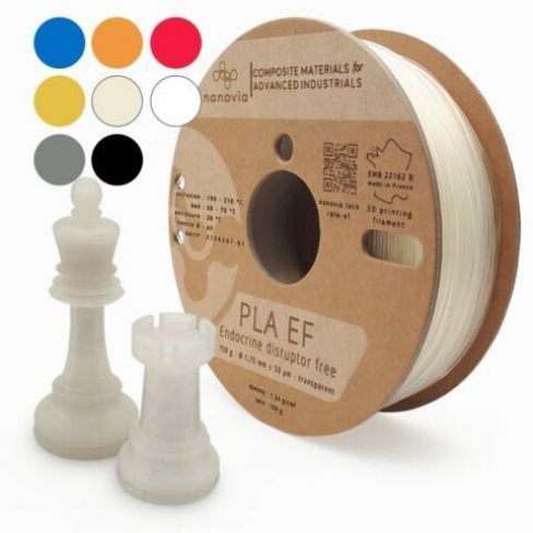 Filament 3 D PLA EF 3D850 Nanovia - 1,75 mm - bleu - 2 kg - l'unité