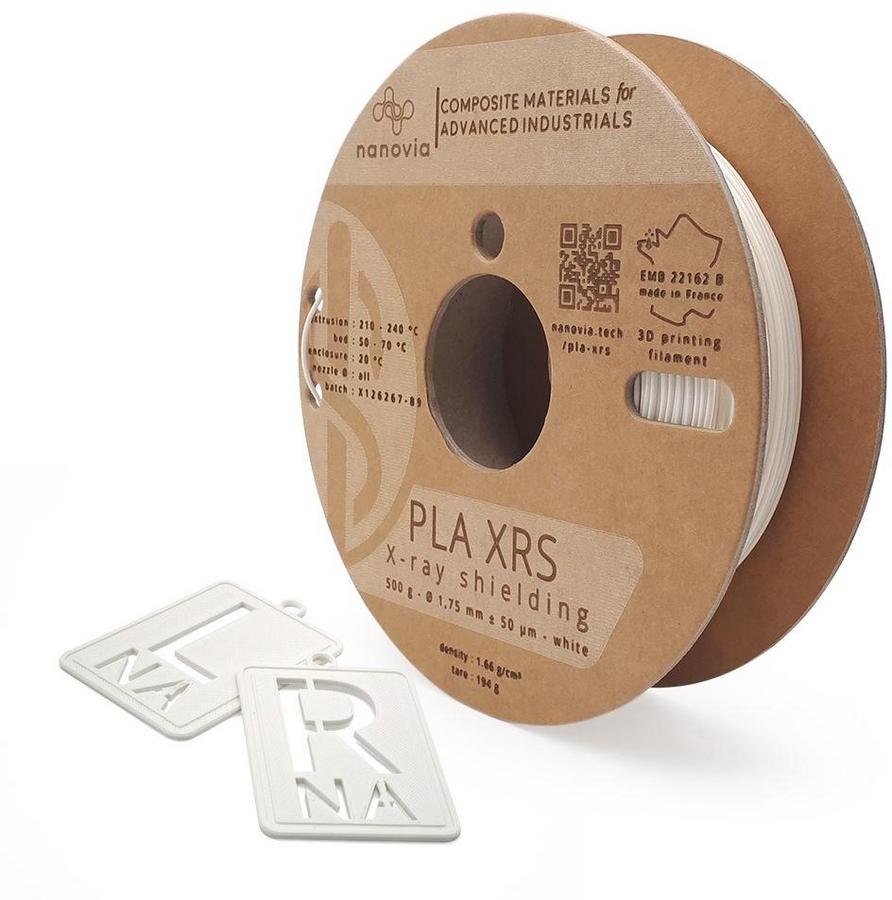 Filament 3 D PLA XRS Nanovia - 2,85 mm - blanc - 2 kg - l'unité