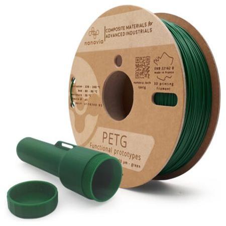 Filament 3 D PETG Nanovia - 2,85 mm - vert - 2 kg - l'unité