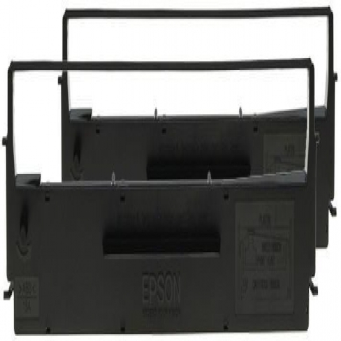 Ruban Epson LQ-350/300 - C13S015646 - noir - lot de 2