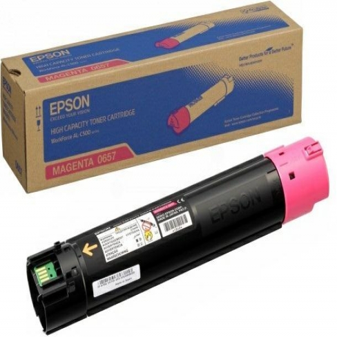 Toner laser haute capacité Epson C13S050657 - magenta - l'unité