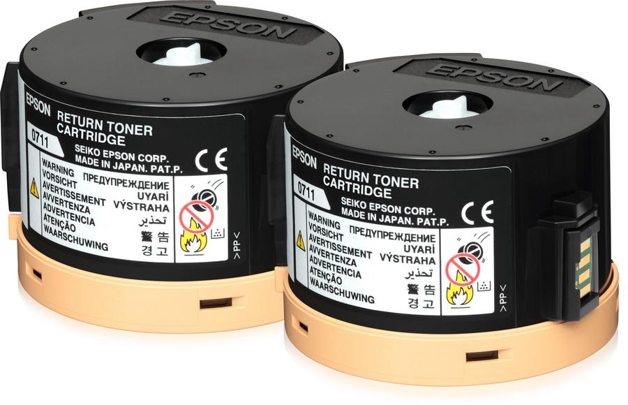 Toner laser Epson S050711 - noir - lot de 2