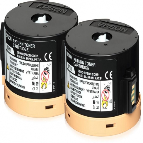Toner laser Epson S050711 - noir - lot de 2
