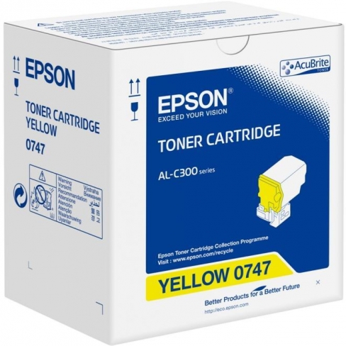 Toner laser Epson C13S050747 - jaune - l'unité